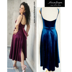 ALICE Dancing velvet dress with open back