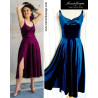 ALICE Dancing velvet dress with open back