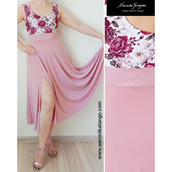 Szeroka tańcząca sukienka z okienkiem