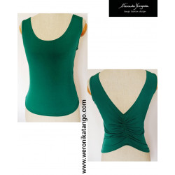 Top with ruffles at the back