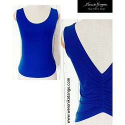 Top with ruffles at the back