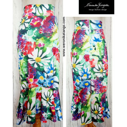 Carmen - pencil skirt with...
