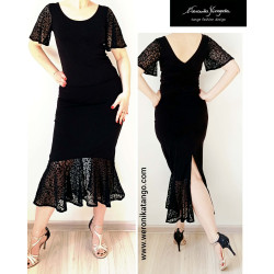 Carmen - pencil skirt with the ruffle