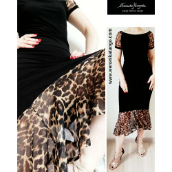 Carmen - pencil skirt with the ruffle