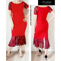 Carmen - pencil skirt with the ruffle