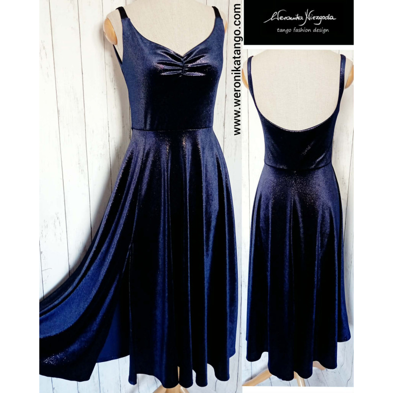 ALICE Dancing velvet dress with open back