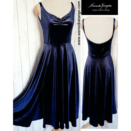ALICE Dancing velvet dress with open back