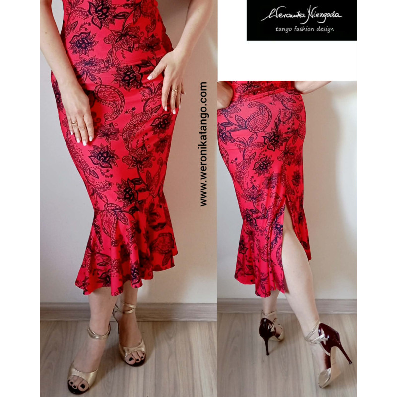 Carmen - pencil skirt with the ruffle