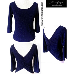 Top with ruffles at the back