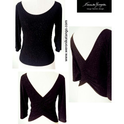 Top with ruffles at the back