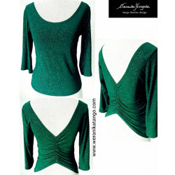 Top with ruffles at the back