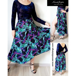 SILVIA - wide silky skirt