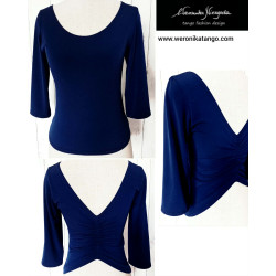 Top with ruffles at the back