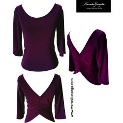 Top with ruffles at the back